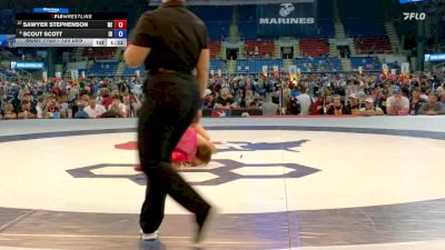 120 lbs Champ. Rd Of 32 - Sawyer Stephenson, MI vs Scout Scott, ID