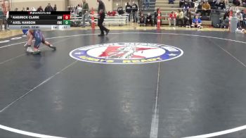 90 lbs Cons. Semi - Kaejrick Clark, American Outlaws Wrestling vs Axel Hanson, Kasson-Mantorville Wrestling C