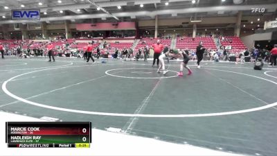 70 lbs Semifinal - Marcie Cook, Hoisington vs Hadleigh Ray, Lawrence Elite