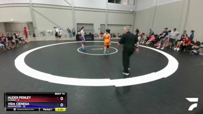 185 lbs Round 5 (6 Team) - Alexis Penley, Illinois vs Vida Cienega, Washington