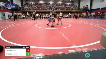 51-55 lbs Final - Lennon Phipps, Hilldale Youth Wrestling Club vs Oakley Waitkus, Team Tulsa Wrestling Club