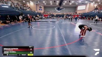 120 lbs Champ. Round 1 - Braulio Estrada, El Paso Franklin vs Derek Russell, Prosper