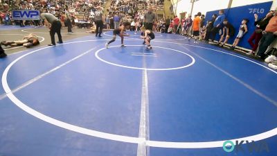 67 lbs Round Of 16 - Theo Burleson, Wyandotte Youth Wrestling vs Hollis Thomas, Wagoner Takedown Club