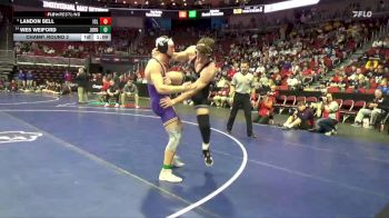 3A-175 lbs Champ. Round 2 - Landon Bell, Iowa City, Liberty vs Wes Weiford, Johnston