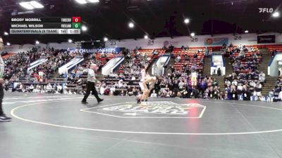 126 lbs Quarterfinals (8 Team) - Brody Morrill, Three Rivers vs Michael Wilson, Freeland