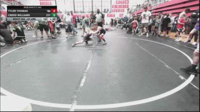 67 lbs Quarterfinal - Tyler Thomas, Thomas Wrestling Academy vs Creed Williams, Standfast