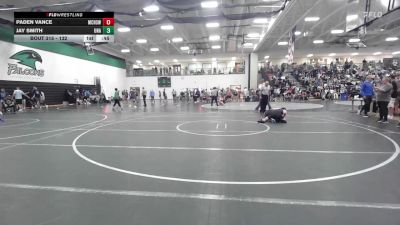 132 lbs Cons. Round 2 - Paden Vance, McDonald County High School Wr vs Jay Smith, Unaffiliated