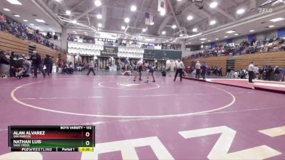 132 lbs Champ. Round 2 - Alan Alvarez, San Marcos vs Nathan Luis, Sage Creek