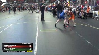 77 lbs Cons. Round 2 - Mark Freeman, Capital City WC vs Jack Lowther, Sault Blue Devils