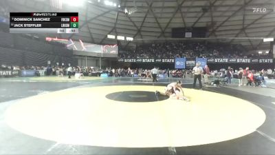 Boys 1B/2B 106 Cons. Semi - Jack Steffler, Lake Roosevelt vs Dominick Sanchez, Forks