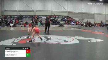 73 lbs 3rd Place - Peyton Van Hoven, East Coast Bandits vs Brighton Karvoski, East Coast Bandits