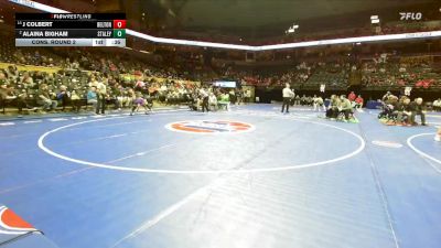 100 Class 2 lbs Cons. Round 2 - J Colbert, Belton vs Alaina Bigham, Staley