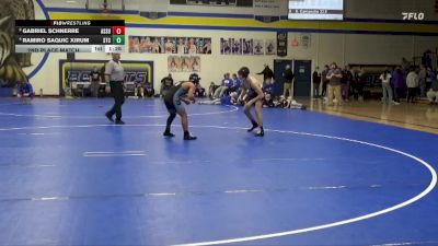 120 lbs 2nd Place Match - Gabriel Schnerre, Assumption, Davenport vs Ramiro Saquic Xirum, South Tama County