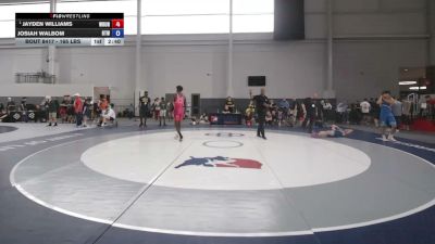 165 lbs Semis - JayDen Williams, Wrestling University vs Josiah Walbom, Burnett Trained Wrestling