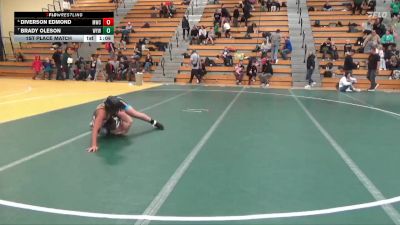 110 lbs 1st Place Match - Diverson Edmond, Mollitium Wrestling Club vs Brady Oleson, Winneconne Youth Wrestling