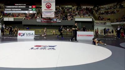 Bantam - 45 lbs 1st Place Match - Christopher Moreno, Reign Wrestling Club vs Conor Yoshimura, California Grapplers