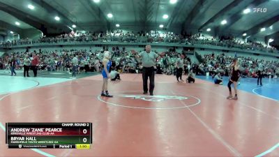 80 lbs Champ. Round 2 - Bryar Hall, Marshfield Youth Wrestling-AA  vs Andrew `Zane` Pearce, Kirksville Wrestling Club-AA