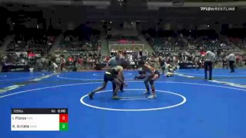 120 lbs Consolation - Isreal Flores, New Mexico Wolfpack vs Kalyan Arrieta, Matrix Grappling