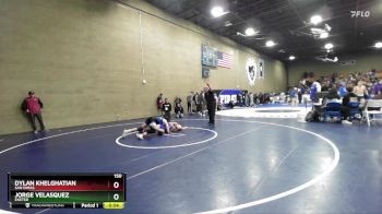 150 lbs Cons. Round 4 - Jorge Velasquez, Exeter vs Dylan Khelghatian, San Dimas
