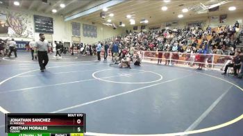 126 lbs Semifinal - Cristian Morales, Tesoro vs Jonathan Sanchez, El Modena