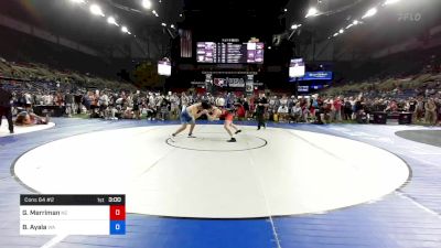 182 lbs Cons 64 #2 - Gregory Merriman, North Carolina vs Bryan Ayala, Washington