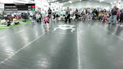 52 lbs Round Robin 1 - Rosalee Bell, North Carolina National Team - G vs Camille Spore, Backyard Barbies Purple - G