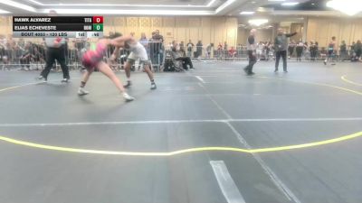 120 lbs Consi Of 16 #2 - Hawk Alvarez, Titan Mercury WC vs Elias Echeveste, Bonita HS