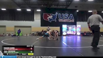 113 lbs Quarterfinal - Mason Shirk, Big Game Wrestling Club vs Mac Crosson, Sebolt Wrestling Academy