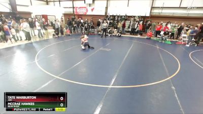 95 lbs Quarterfinal - Tate Warburton, JWC vs McCrae Hawkes, Bear River