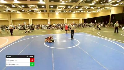 80 lbs 2nd Place - Sophia Lazaro, California Grapplers vs Olivia Munson ...