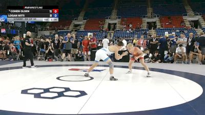 157 lbs Champ. Rd Of 64 - Cohen Olsen, Texas vs Logan Nitti, Idaho