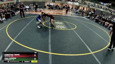152 lbs Round 2 (4 Team) - Max Haskins, Hononegah vs Christian Timms, Vacaville