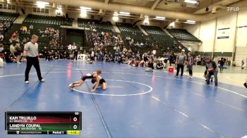 60 lbs Cross Bracket (8 Team) - Kam Trujillo, G.I. Grapplers vs Landyn Coufal, Midwest Destroyers