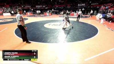 2A 120 lbs Cons. Round 1 - Gianni Alberto, Chicago (Kennedy) vs Joseph Young, Rockford (East)