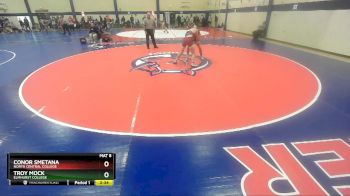 141 lbs Cons. Round 3 - Conor Smetana, North Central College vs Troy Mock, Elmhurst College