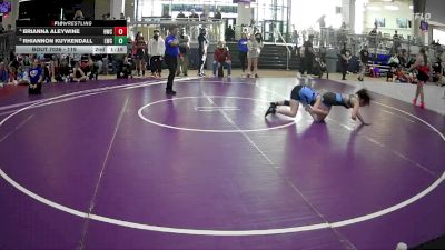 119 lbs Quarterfinal - Rhiannon Kuykendall, Legacy Wrestling Club vs Brianna Aleywine, Hornet Wrestling Club