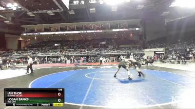 138 lbs Cons. Round 4 - Ian Thor, Golden Valley vs Logan Banks, Del Oro