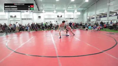 E-132 lbs Quarterfinal - Nikito Hansell, PA vs Joshua Zimmer, OH