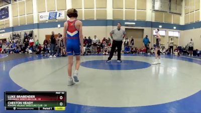 105 lbs Placement - Luke Brabender, Mishawaka Wrestling Club vs Cheston Heady, Kokomo Wildkat Wrestling Club