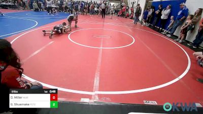 61 lbs Consi Of 8 #1 - Dakota Miller, Heat vs Gabriel Shuemake, Poteau Youth Wrestling Academy