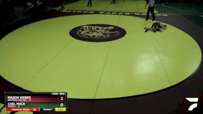 80 lbs Semis & 1st Wrestleback (8 Team) - Cael Mack, Roseau vs Mason Weber, Red Rock Central