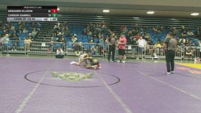 113 lbs Consi Of 128 #2 - Benjamin Ellison, NC vs Carson Gambill, TN