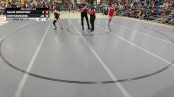 100 lbs Champ. Round 1 - Jamii Washechek, American Outlaws Wrestling vs Sailor Matejovsky, Eaglecrest Wrestling