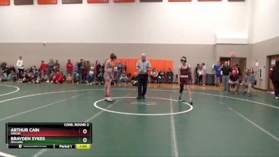 126 lbs Cons. Round 2 - Arthur Cain, Shelby vs Brayden Sykes, Willard