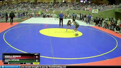 65 lbs Quarterfinal - Anaya Patacsil, NWWC vs Winola Brisbois, Madras Mat Club