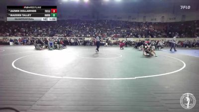 G5A-100 lbs Quarterfinal - Madden Talley, Harrah-Girls vs Jazmin Dollarhide, Tonkawa-Girls