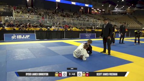 Scott James Freeman vs Ryder James Sinnerton 2025 Pan Kids Jiu-Jitsu IBJJF Championship