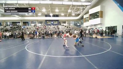 120 lbs Semifinal - Nox Obrien, Wasatch Wrestling Club vs Jake Zesiger, Sanderson Wrestling Academy