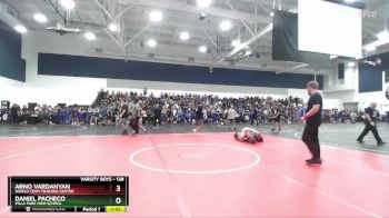 138 lbs Champ. Round 3 - Arno Vardanyan, World Team Training Center vs Daniel Pacheco, Villa Park High School