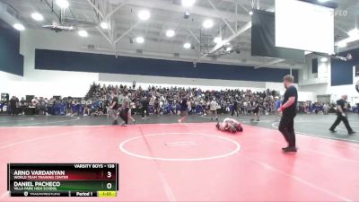 138 lbs Champ. Round 3 - Arno Vardanyan, World Team Training Center vs Daniel Pacheco, Villa Park High School